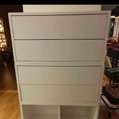 image of Tre skåp ikea eket  - 