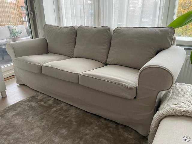 image of Beige 3-sits Soffa Ektorp - 
