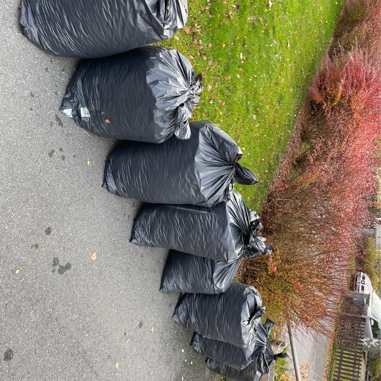 image of 7 säckar trädgårdsavfall - Huddinge
