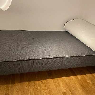 image of 120 säng plus bädd madras - 