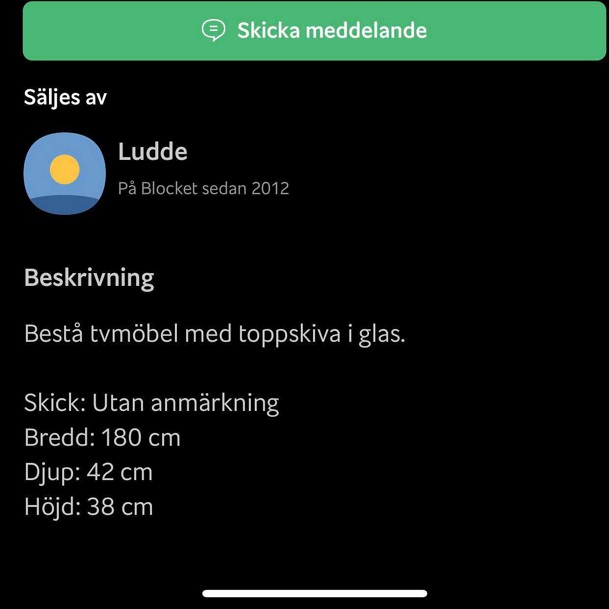 image of Hämta tv bänk - 