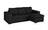 image of Svart 3-sits soffa med vä - 