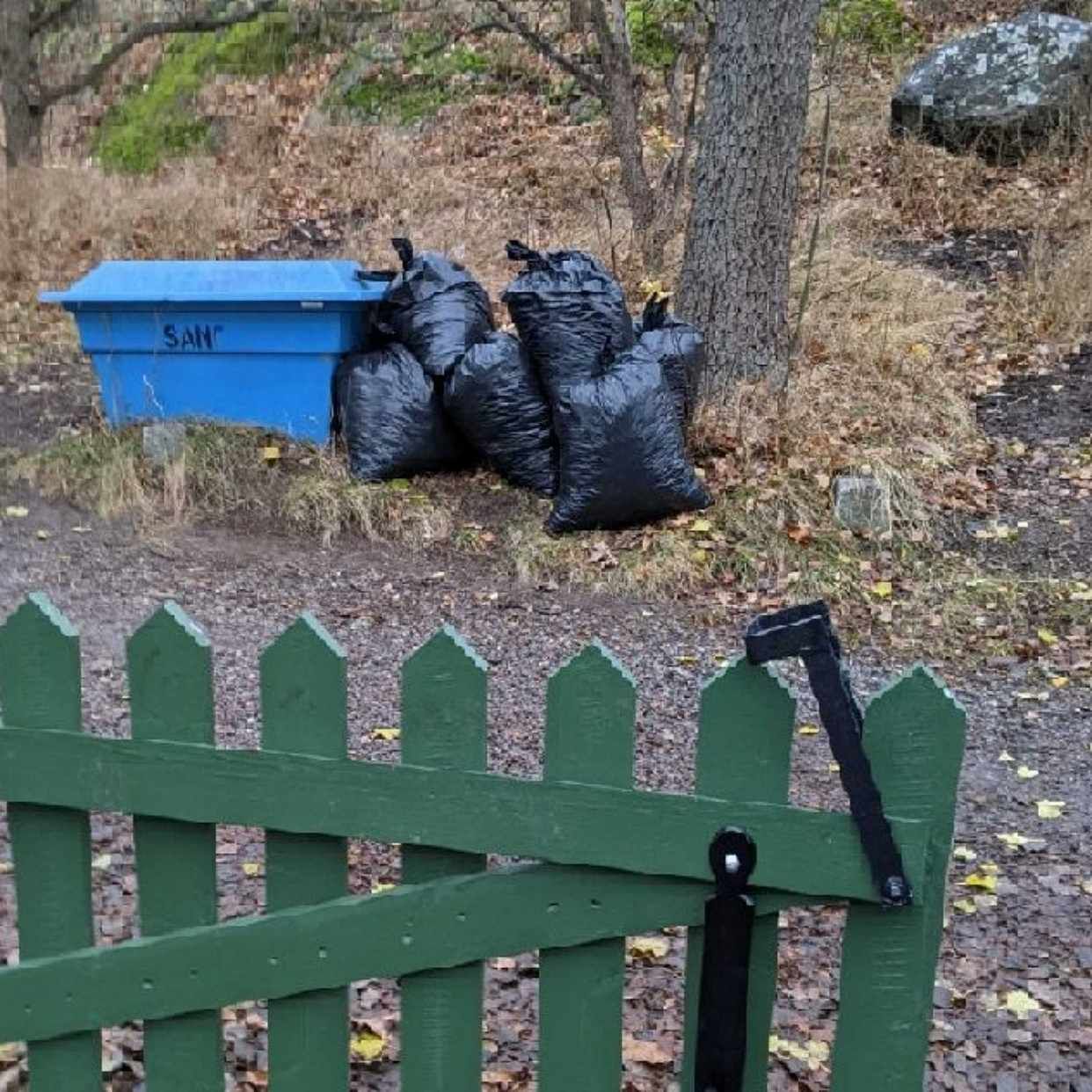 image of Säckar m. trädgårdsavfall - Stockholm