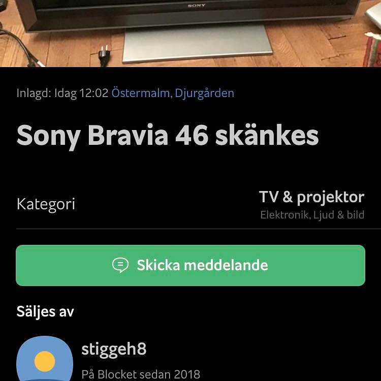image of Hämta TV och leverera - 