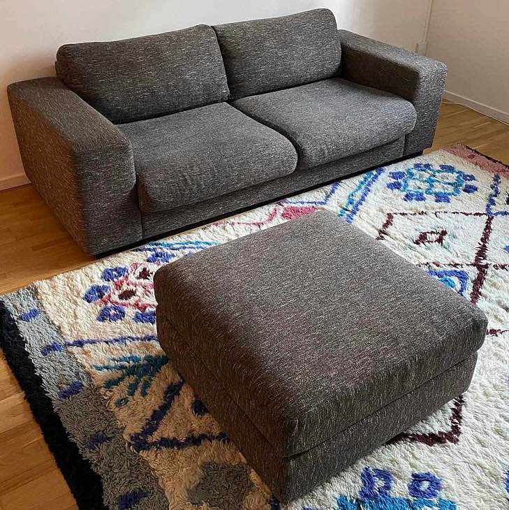 image of Soffa och fotpall - 