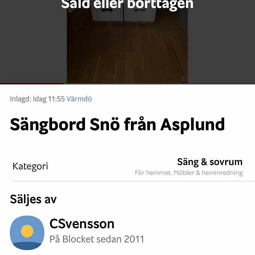 image of Hämta sängbord och levere - 