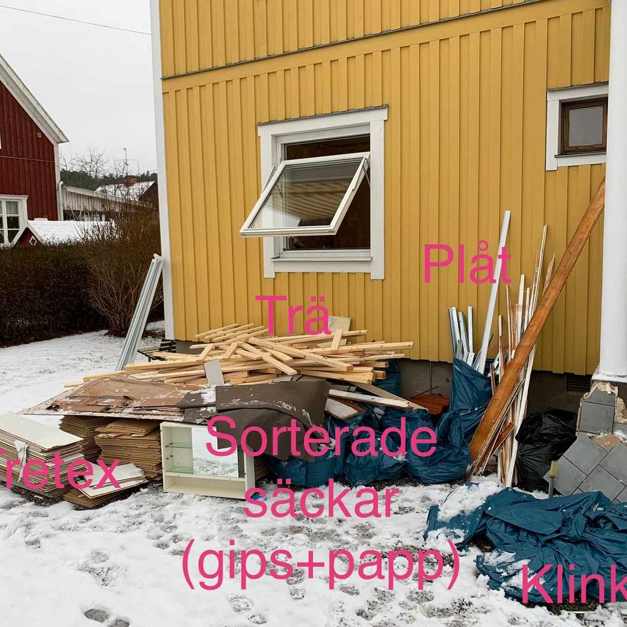 image of Byggavfall till återvinni - Strängnäs