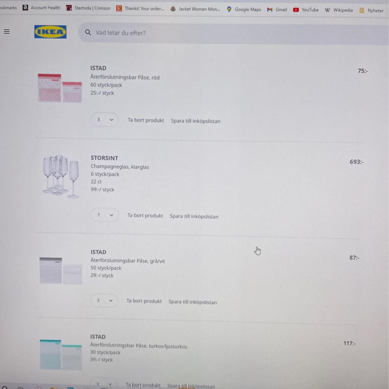 image of Hämta glas och påsar - 