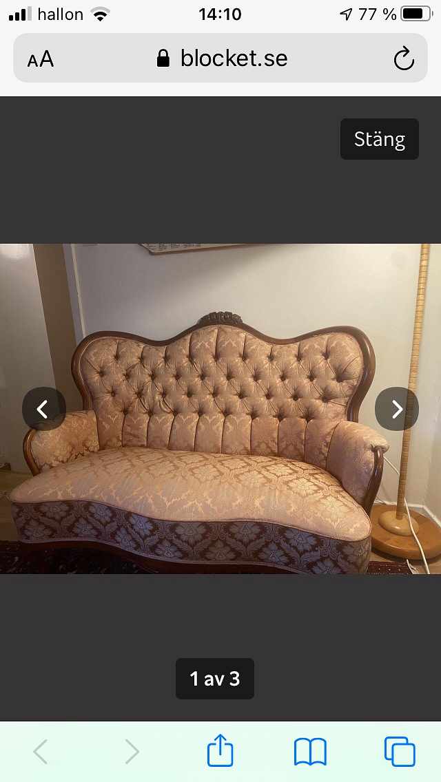 image of liten antik soffa  - 