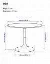 image of Runt matbord Docksta Ikea - 