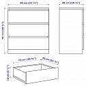 image of 2 st IKEA MALM Ek - 