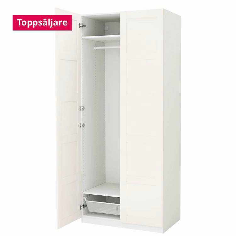 image of Nedskruvad pax garderob - 