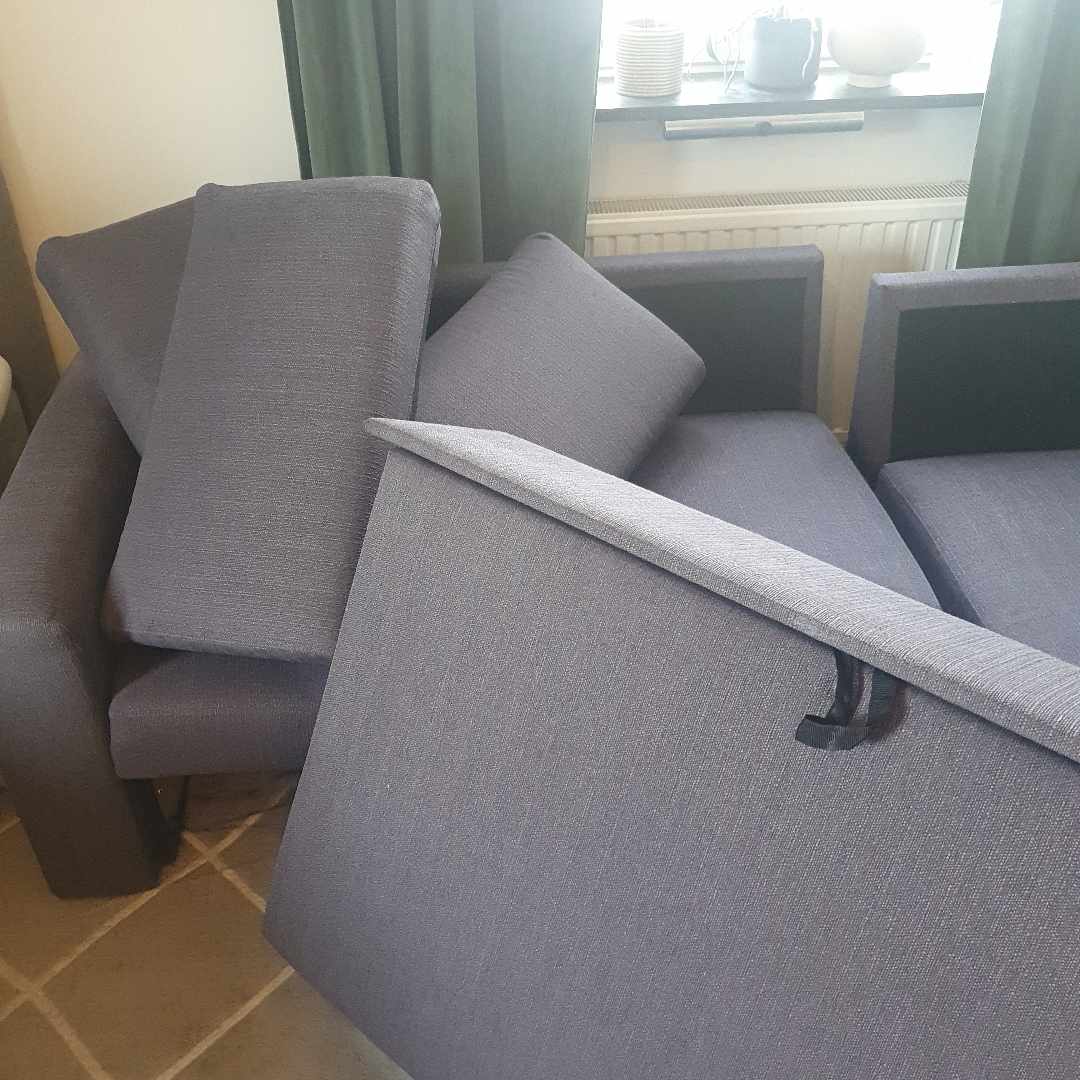 image of Soffa i tre delar + kudda - Stockholm