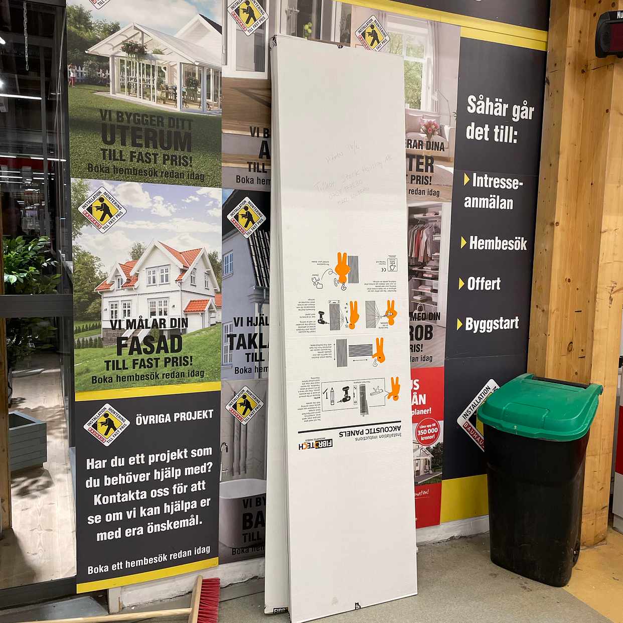 image of Akustikpaneler 2,4 m lång - 