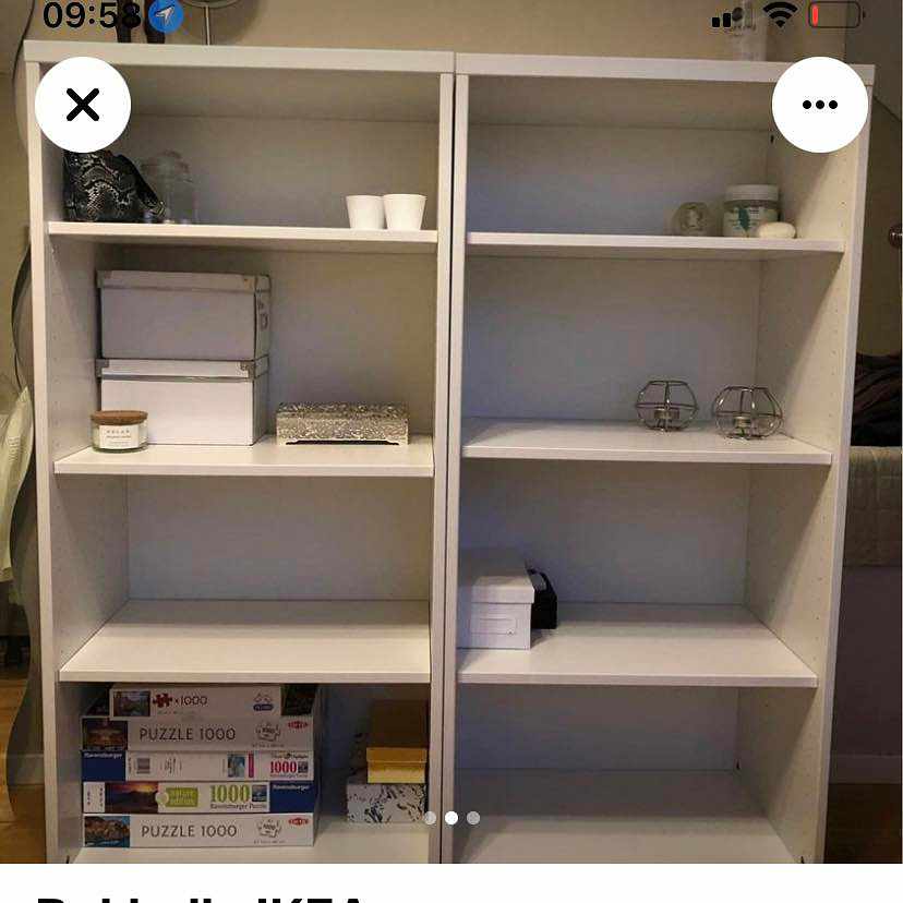 image of Två mindre bokhyllor - 
