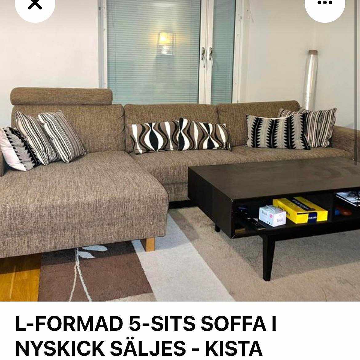 image of Flytta soffa och soffpall - 