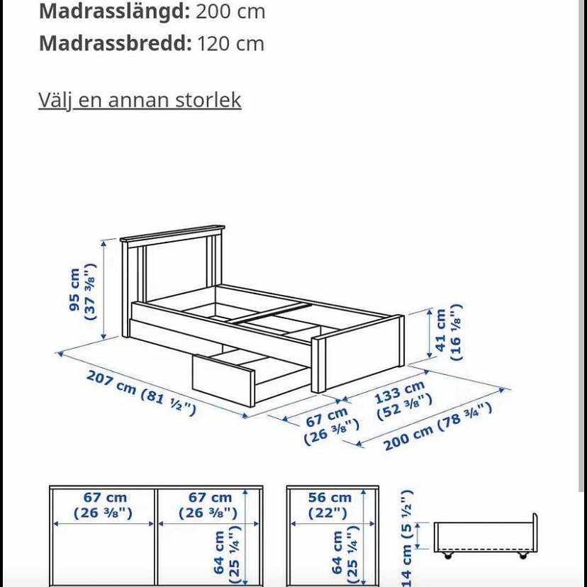 image of Transport av säng 120 cm - 