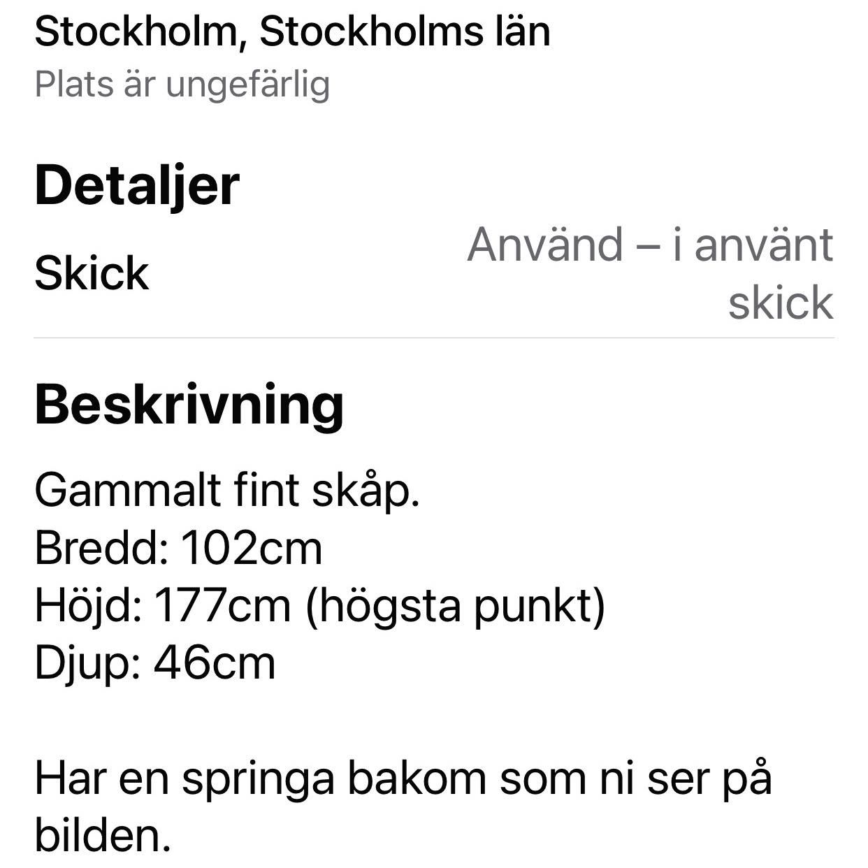 image of Hämta hos säljare skåp - 