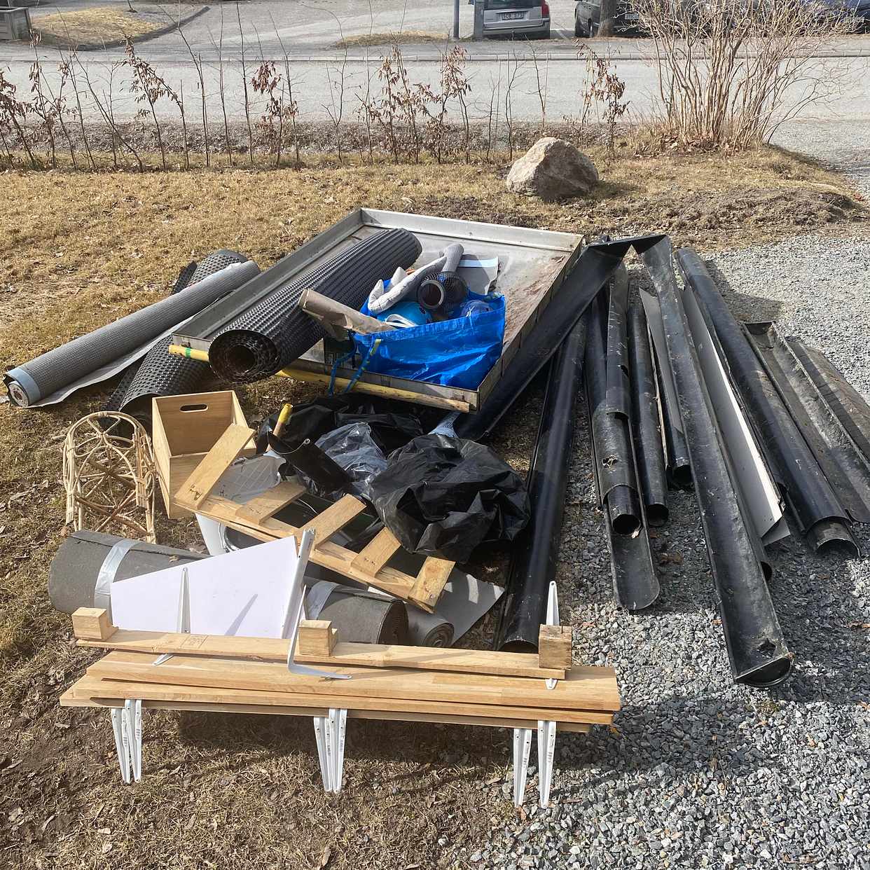 image of Hängrännor, trä och plast - Stenhamra