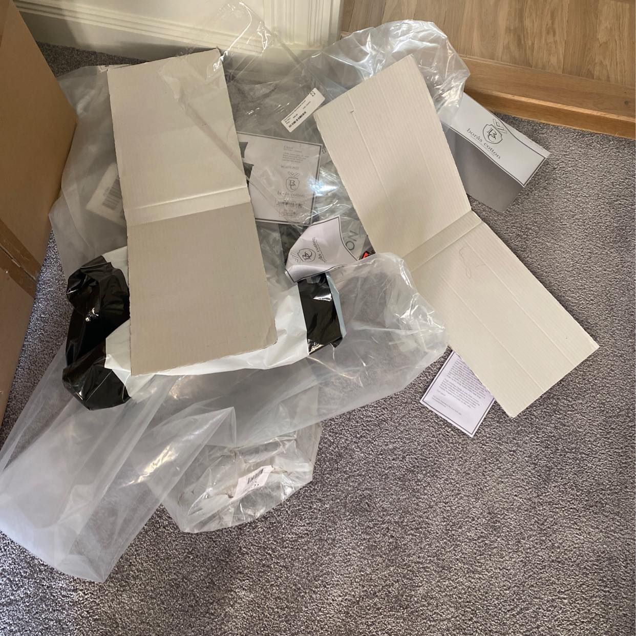 image of Cardboards and plastic - Stockholm