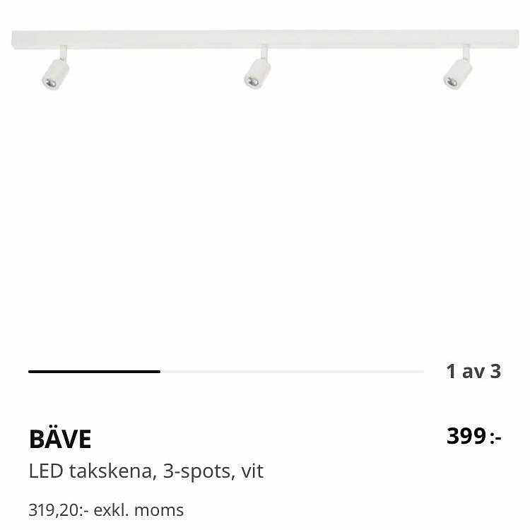 image of Ikea Bäve spotlight - Stockholm