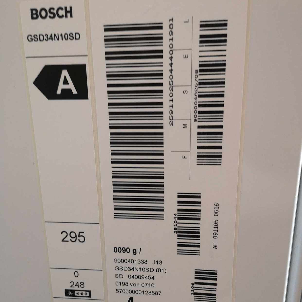 image of Frysskåp Bosch 248liter - Solna