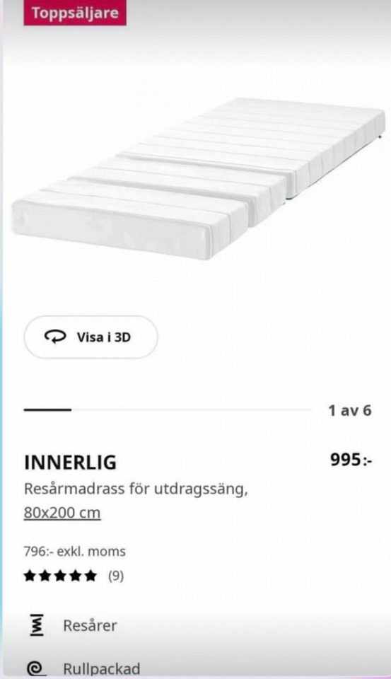 image of Ikea Sundvik växasäng - 