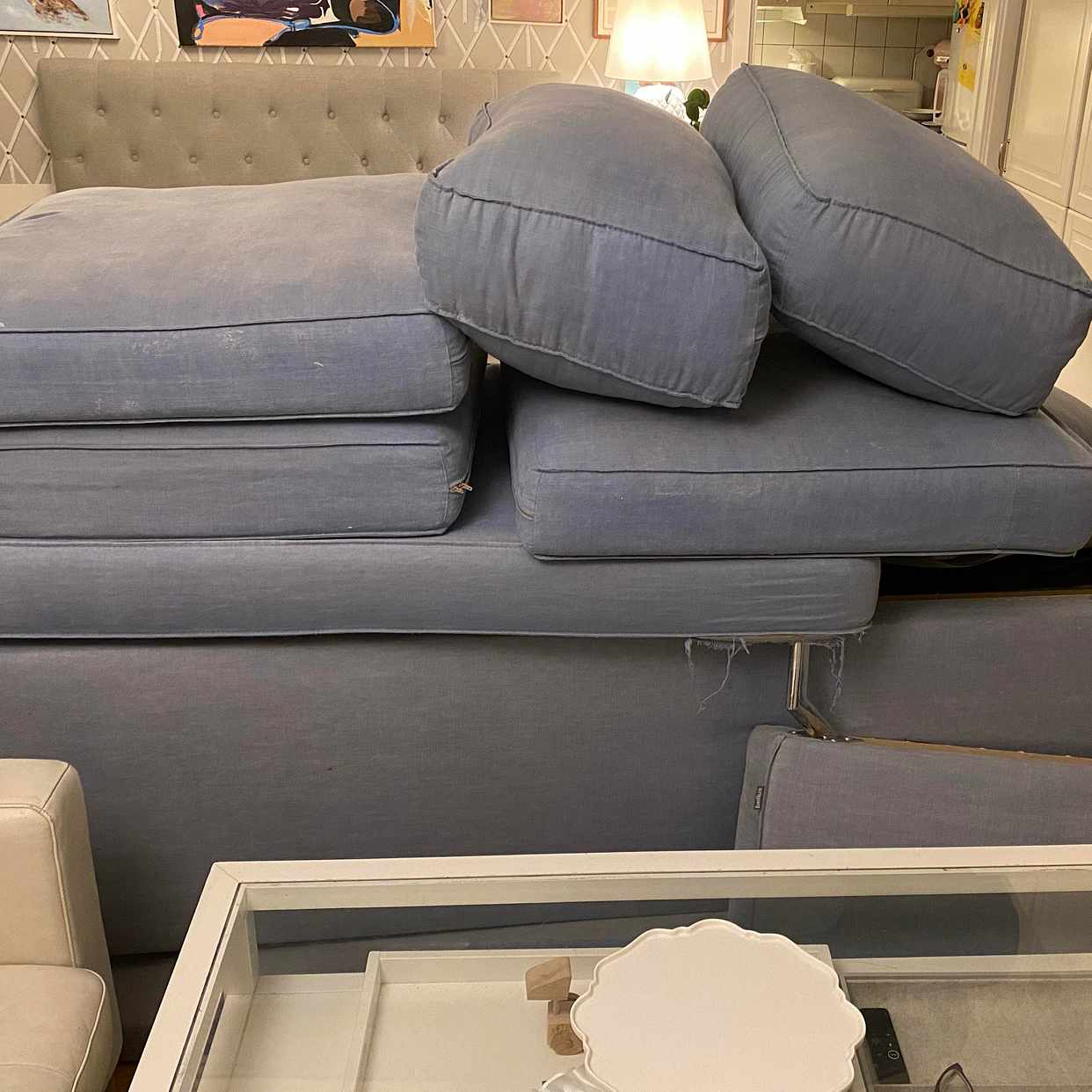 image of Sofa in 2pcs +cushions - Stockholm