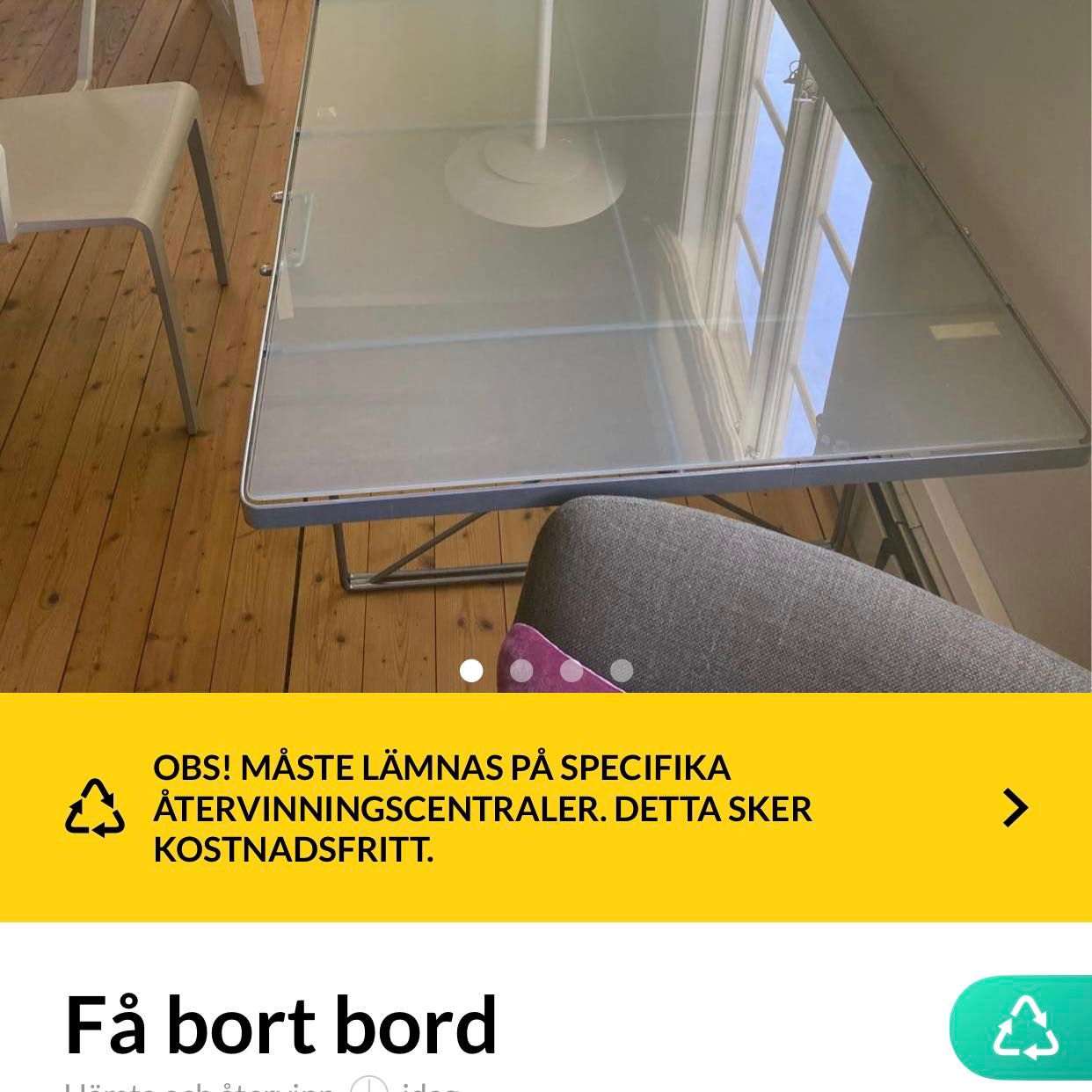 image of Hämtar du? Vill ha bordet - Vallentuna