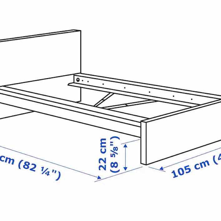 image of Ikea Malm sängram 90x200 - Åkersberga