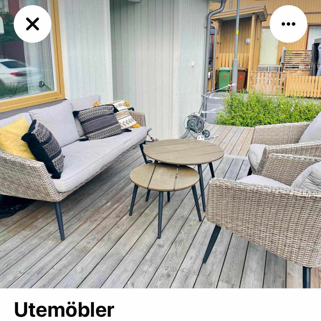 image of Utemöbler, soffa fåtölj - 