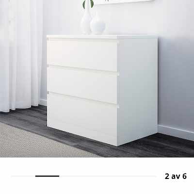 image of Liten ikea-malm byrå - 