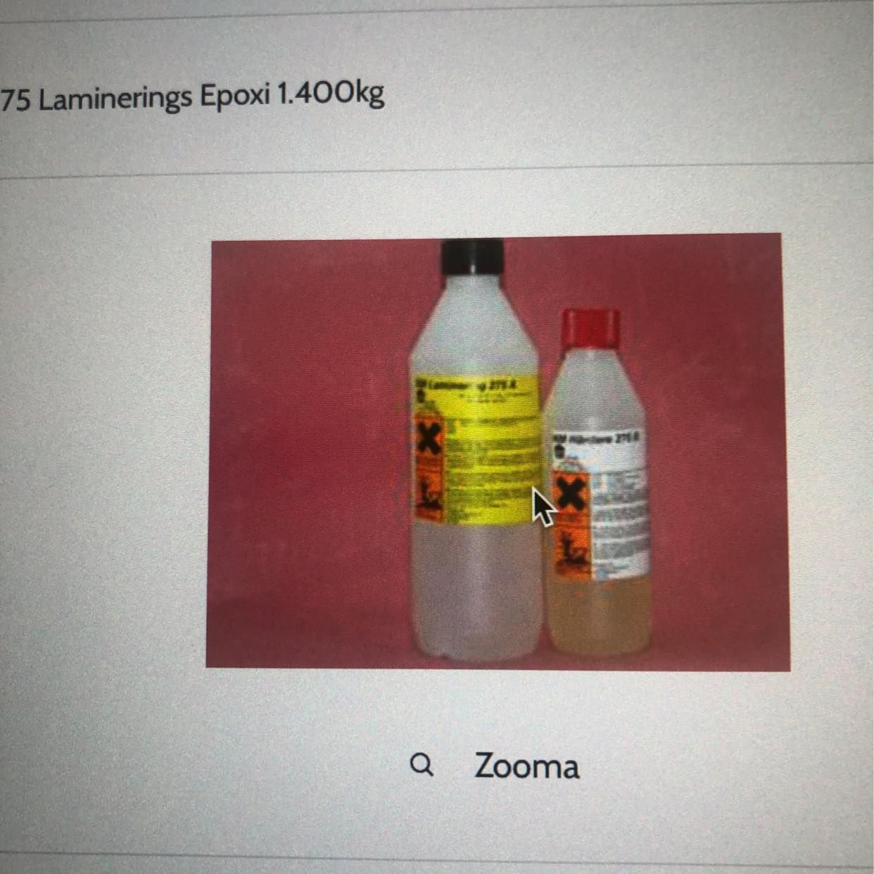 image of Pickup a bottle of Epoxy - 