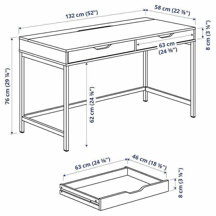 image of Skrivbord IKEA Alex - 