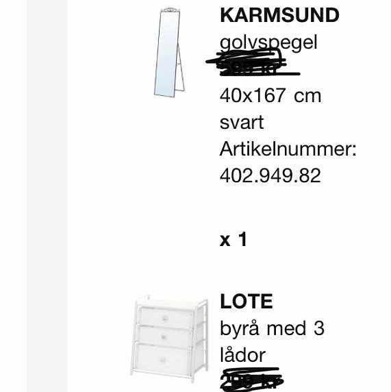 image of Pick up items from Ikea - 