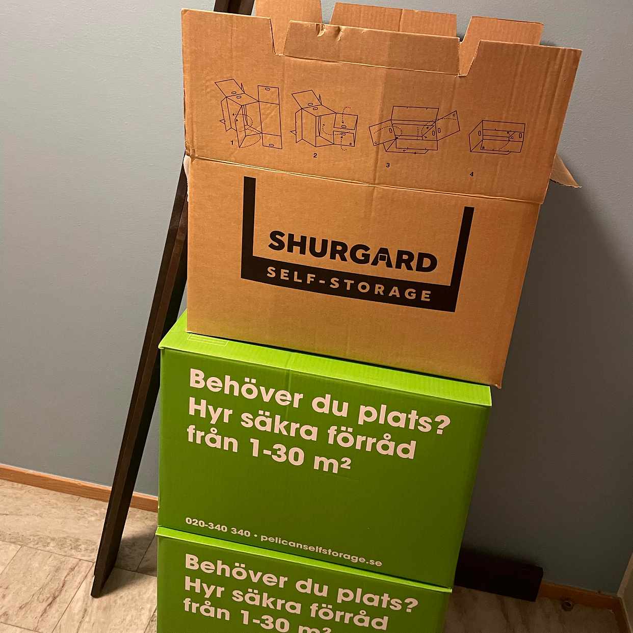 image of 3 flyttlådor - Täby