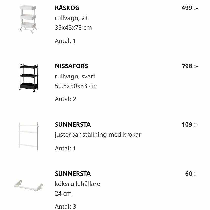 Pick up from Ikea Tiptapp