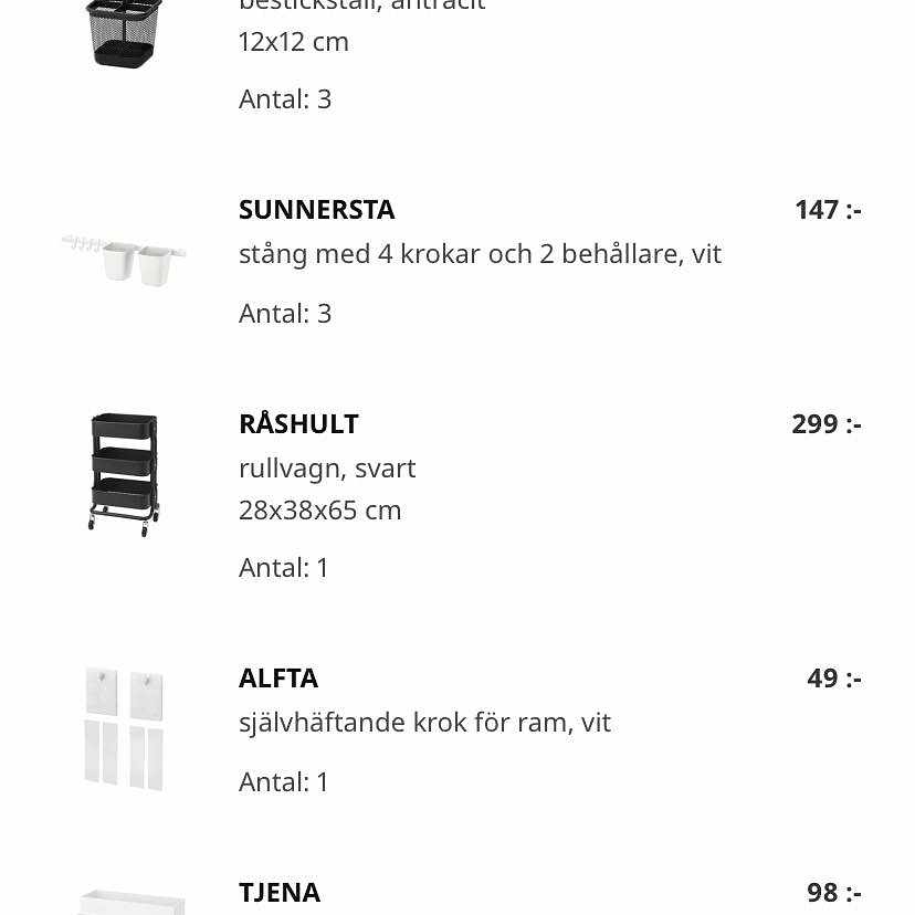 Pick up from Ikea Tiptapp