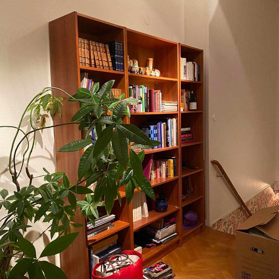 image of A desk and some shelves - 