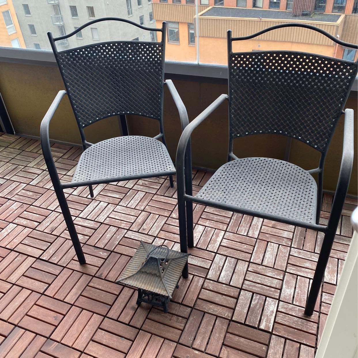 image of 2 chairs, candle holder - Stockholm