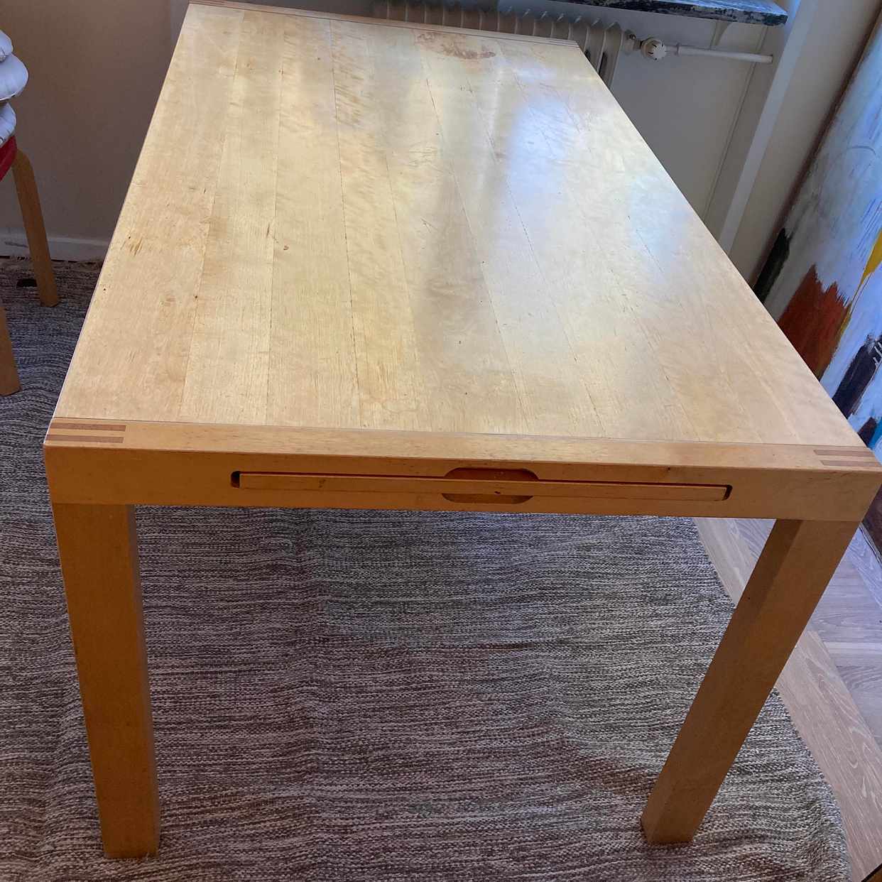 image of Köksbord i ljus björk - Stockholms Stad