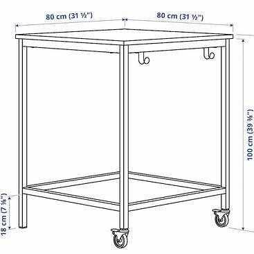 image of 2 Ikea Trotten Tables - Täby