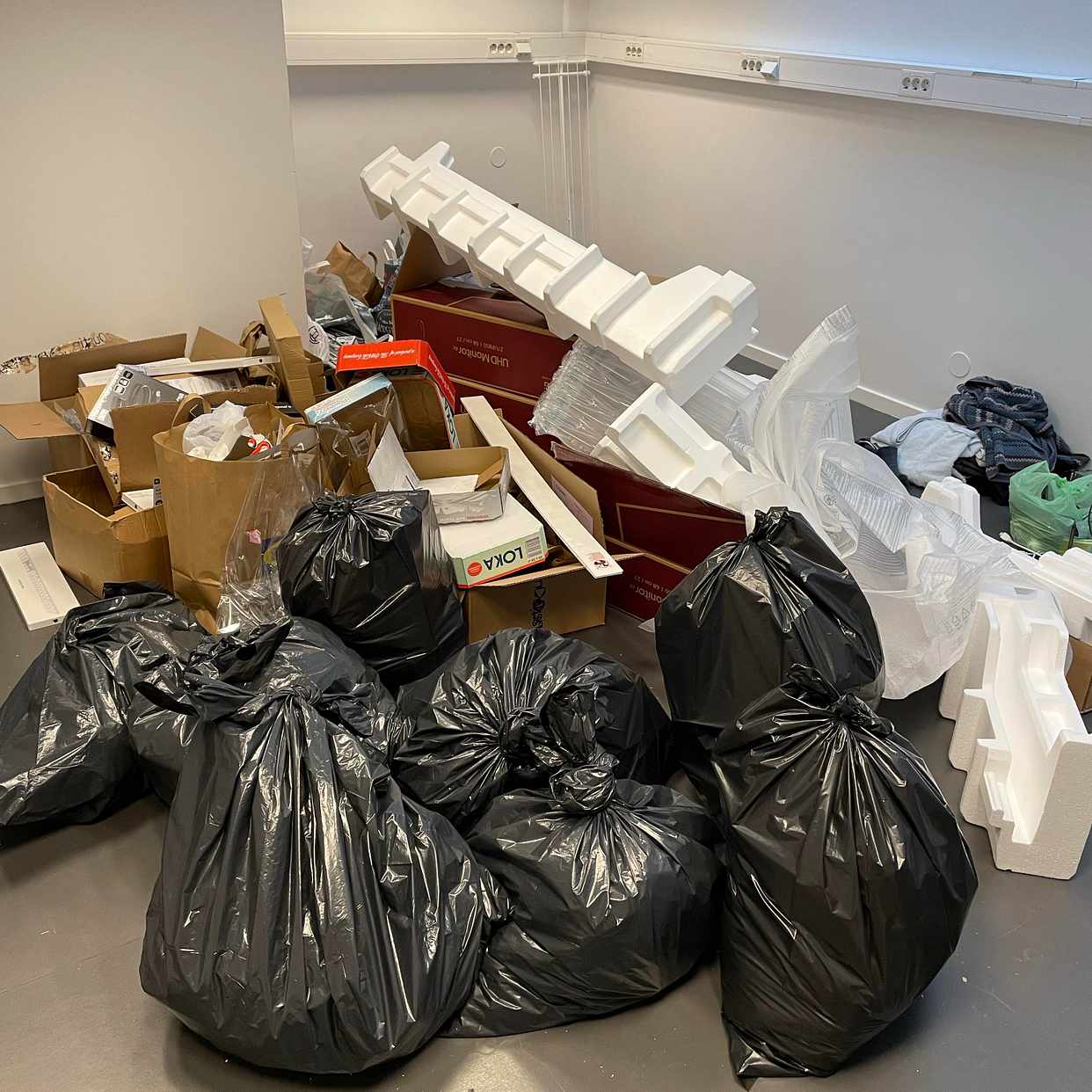 Hämta upp skräp