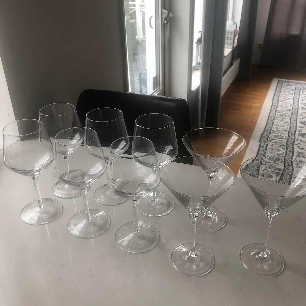 image of 6 st vinglas + 3 cocktail - Sollentuna