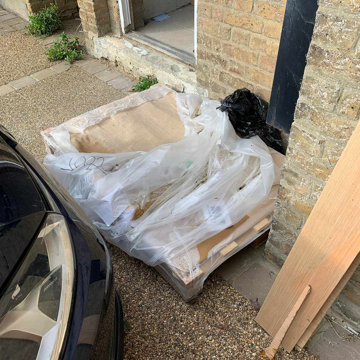 image of 4 bags of waste, pallet - Hertford