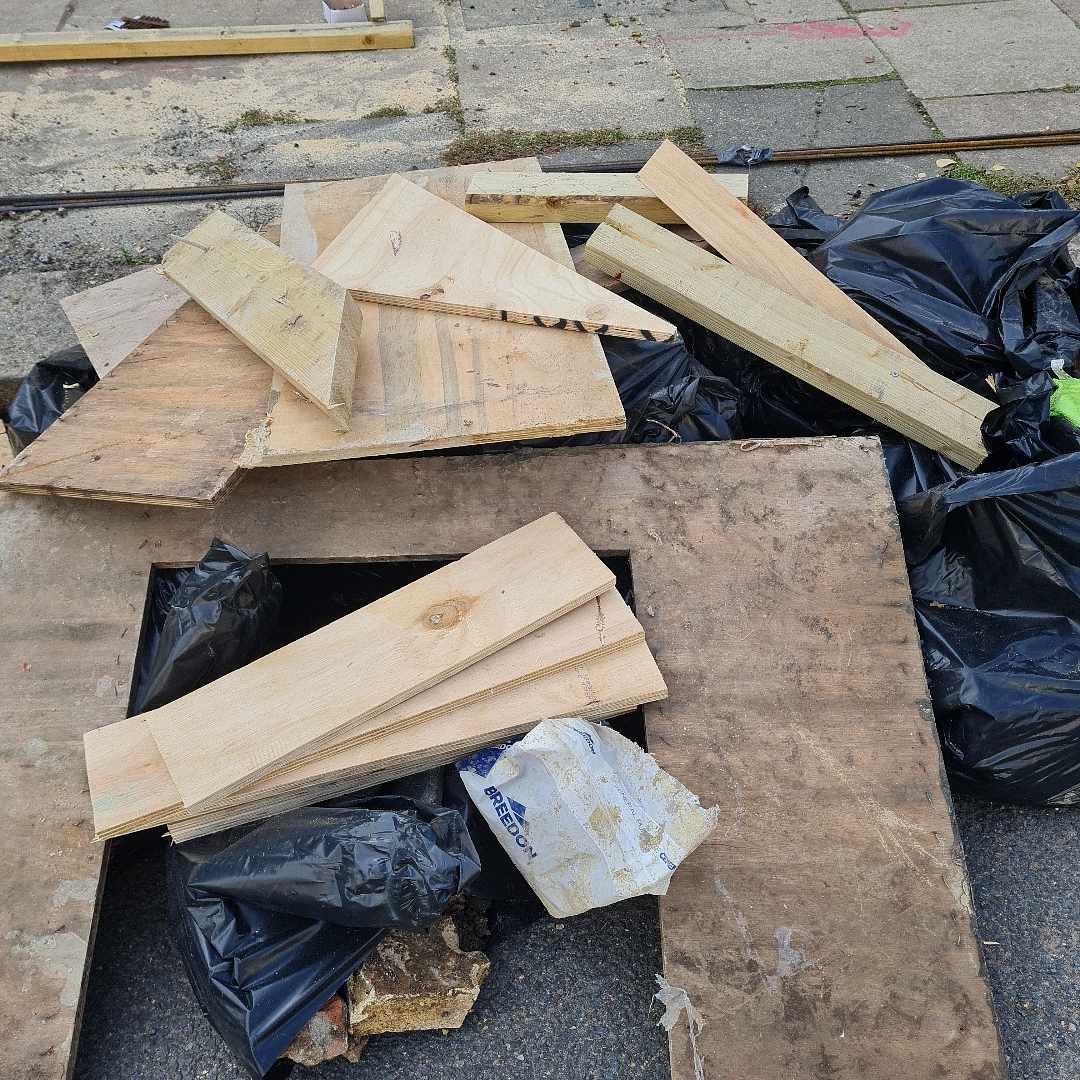 image of 20 rubble bags and timber - London