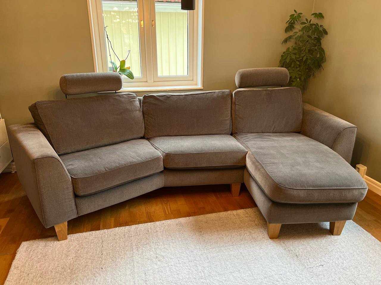 image of Soffa med schäslong/divan - 