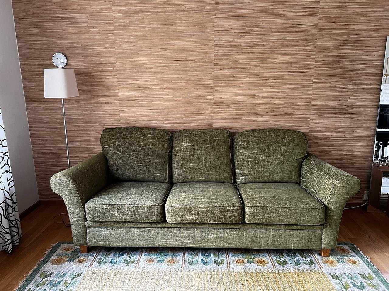 image of Fin grön soffa i nyskick - 