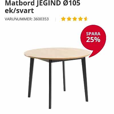 image of Hämta bord från Jysk - 