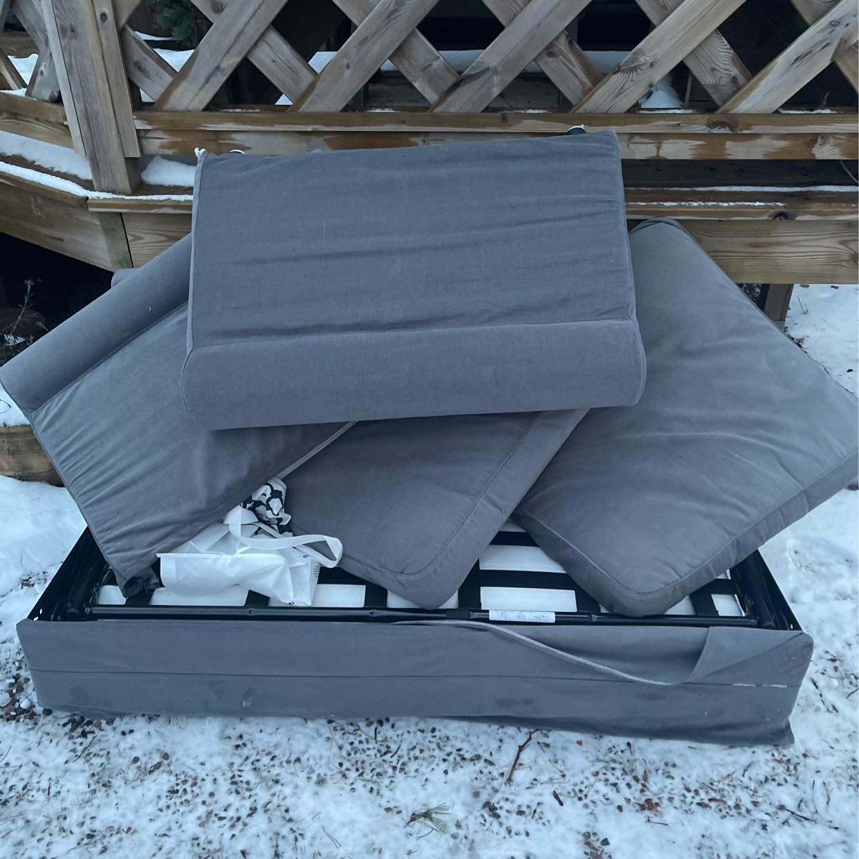image of Sofa bed (new) - Bromma